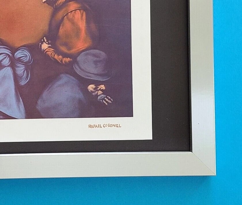 RAFAEL CORONEL + MEXICAN MASTER BEAUTIFUL PRINT + SIGNED + MOUNTED AND FRAMED - 3
