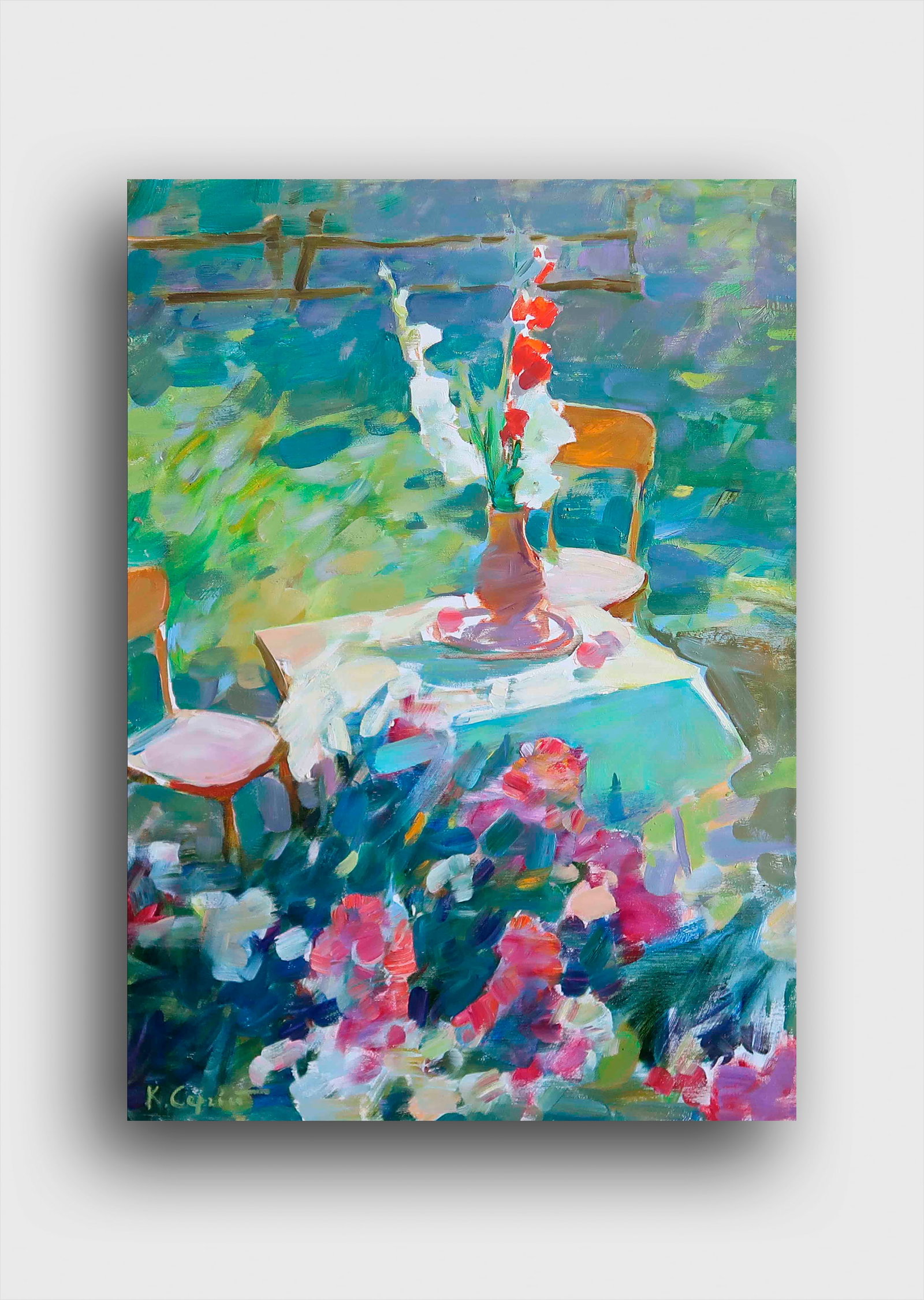 Oil painting Gladiolus Serg Kovalenko - 10