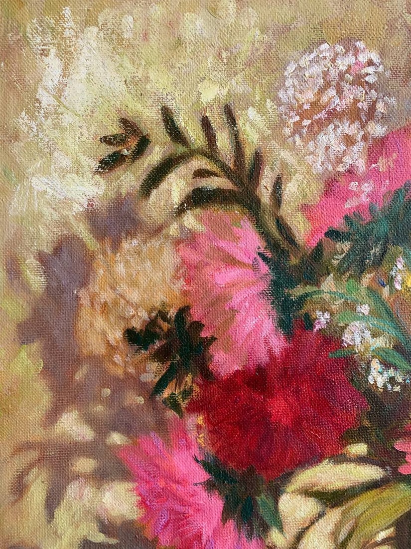 Oil painting Asters Maria Mitrick - 10