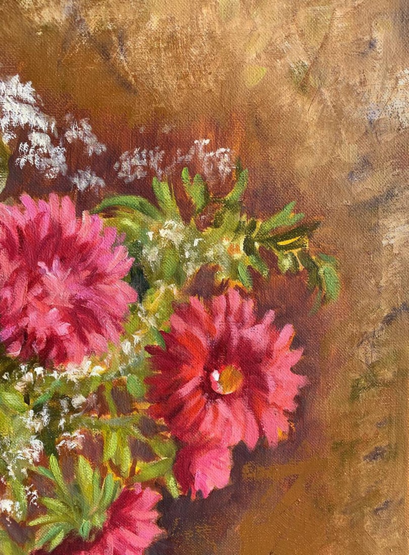 Oil painting Asters Maria Mitrick - 7