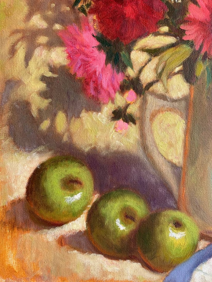 Oil painting Asters Maria Mitrick - 9