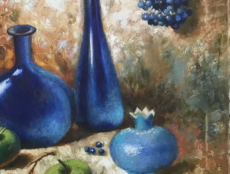 Oil painting Apple still life Maria Mitrick - 5