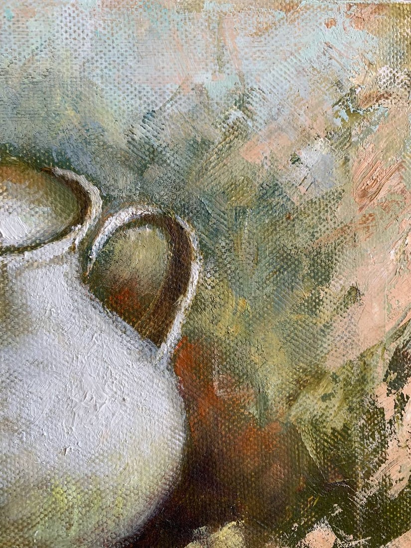 Oil painting Ukrainian tableware Maria Mitrick - 3