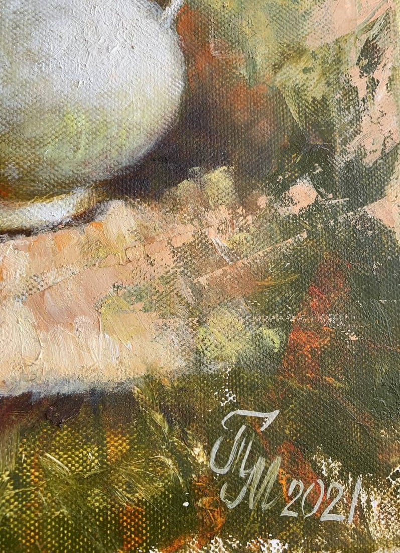 Oil painting Ukrainian tableware Maria Mitrick - 4