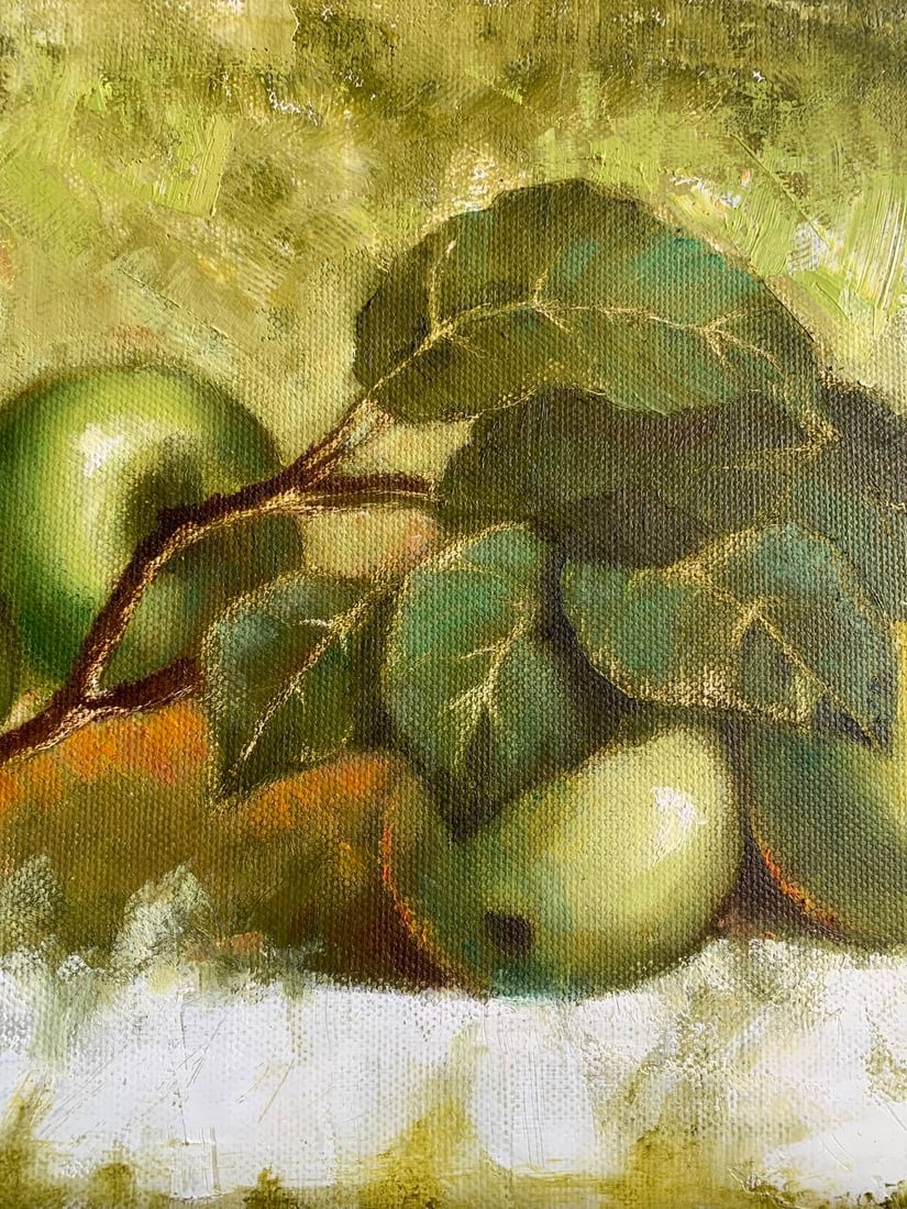Oil painting Fresh apples Maria Mitrick - 3