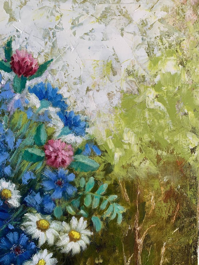 Oil painting Wildsflowers Maria Mitrick - 4