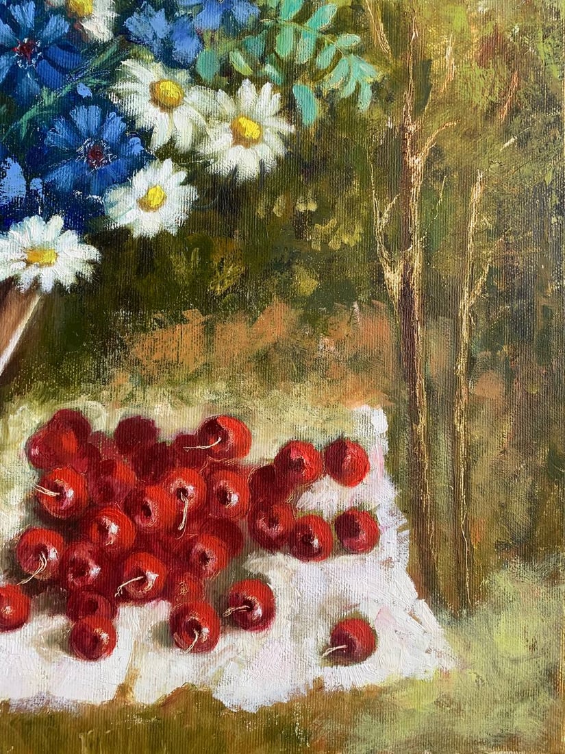 Oil painting Wildsflowers Maria Mitrick - 5