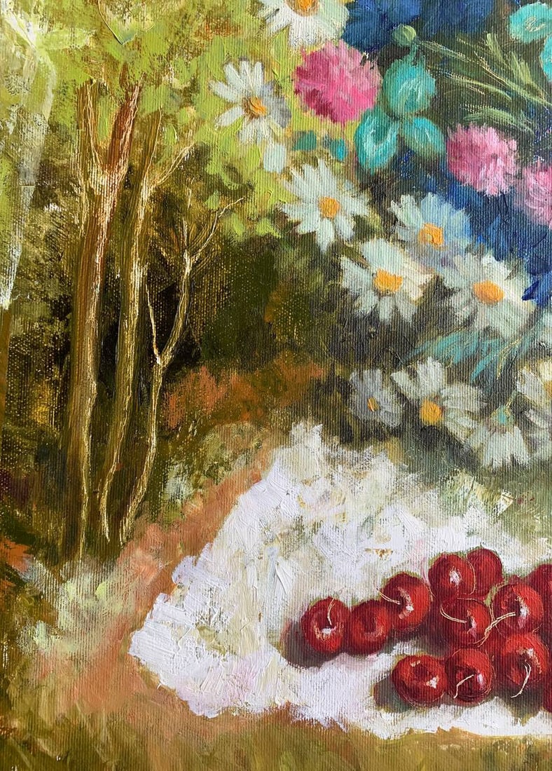 Oil painting Wildsflowers Maria Mitrick - 6