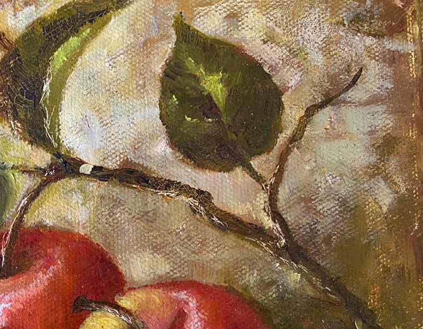 Oil painting apple brothers Maria Mitrick - 2