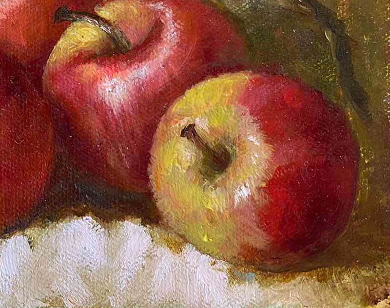 Oil painting apple brothers Maria Mitrick - 4