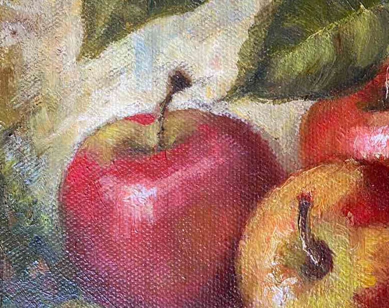 Oil painting apple brothers Maria Mitrick - 5