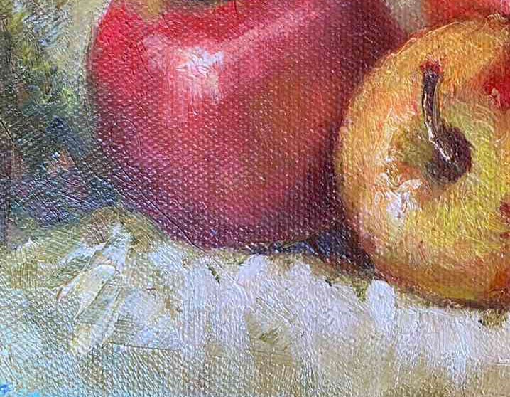 Oil painting apple brothers Maria Mitrick - 6
