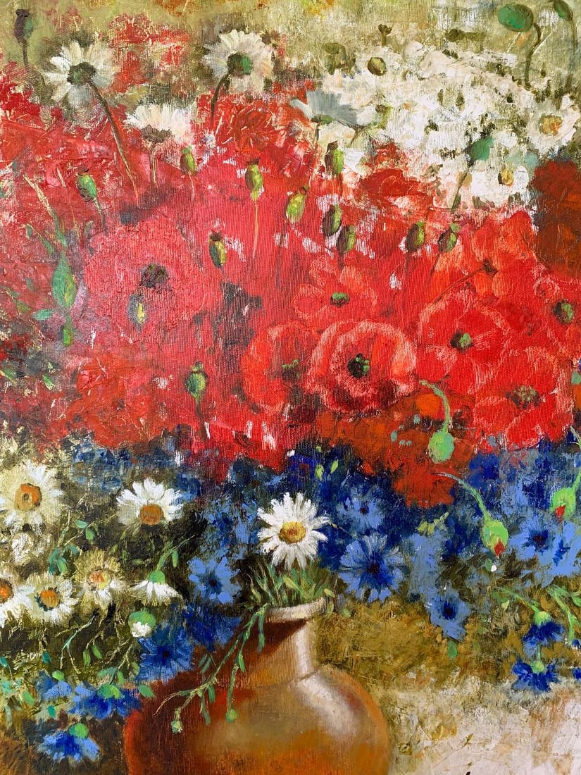 Oil painting Wildflowers Maria Mitrick - 2