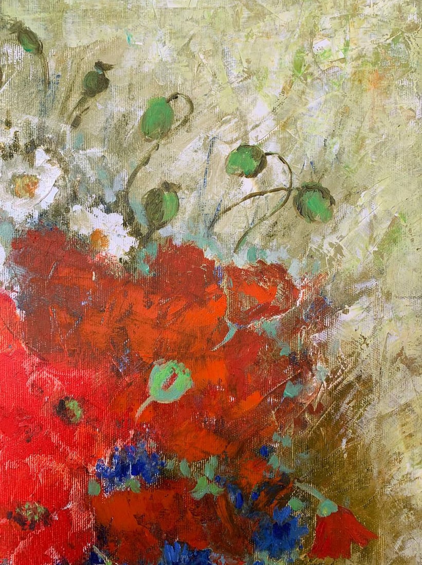 Oil painting Wildflowers Maria Mitrick - 5