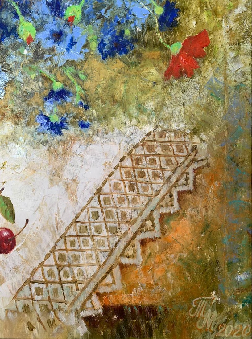 Oil painting Wildflowers Maria Mitrick - 6