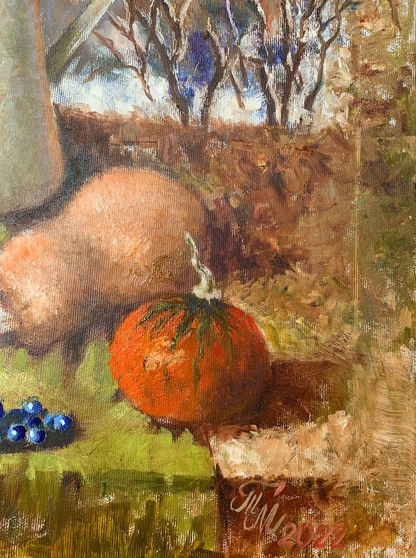 Oil painting winter still life Maria Mitrick - 4