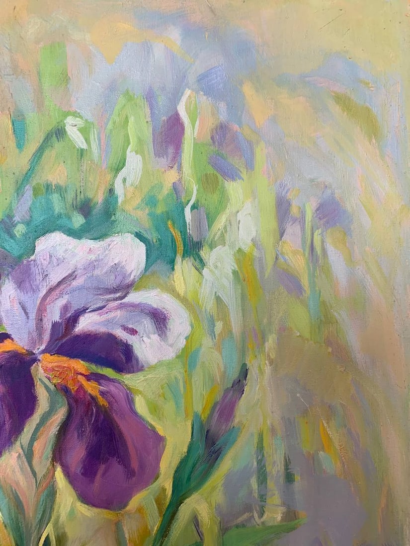 Oil painting irises Maria Mitrick - 3