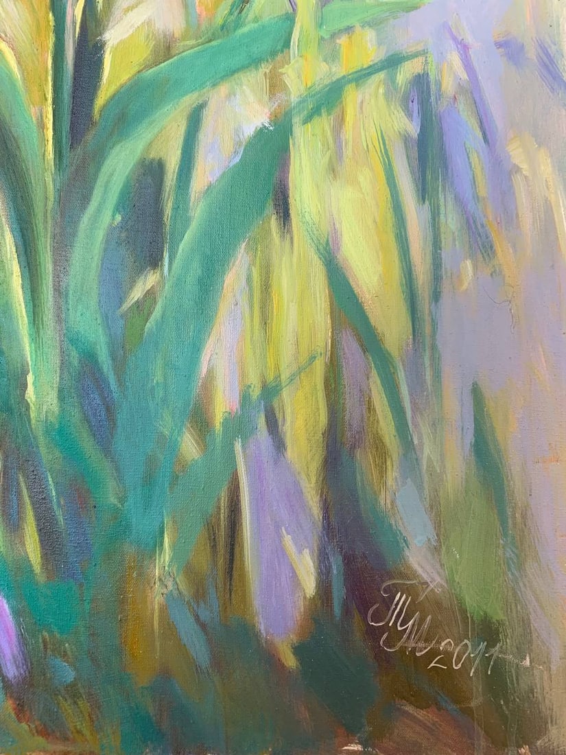 Oil painting irises Maria Mitrick - 4