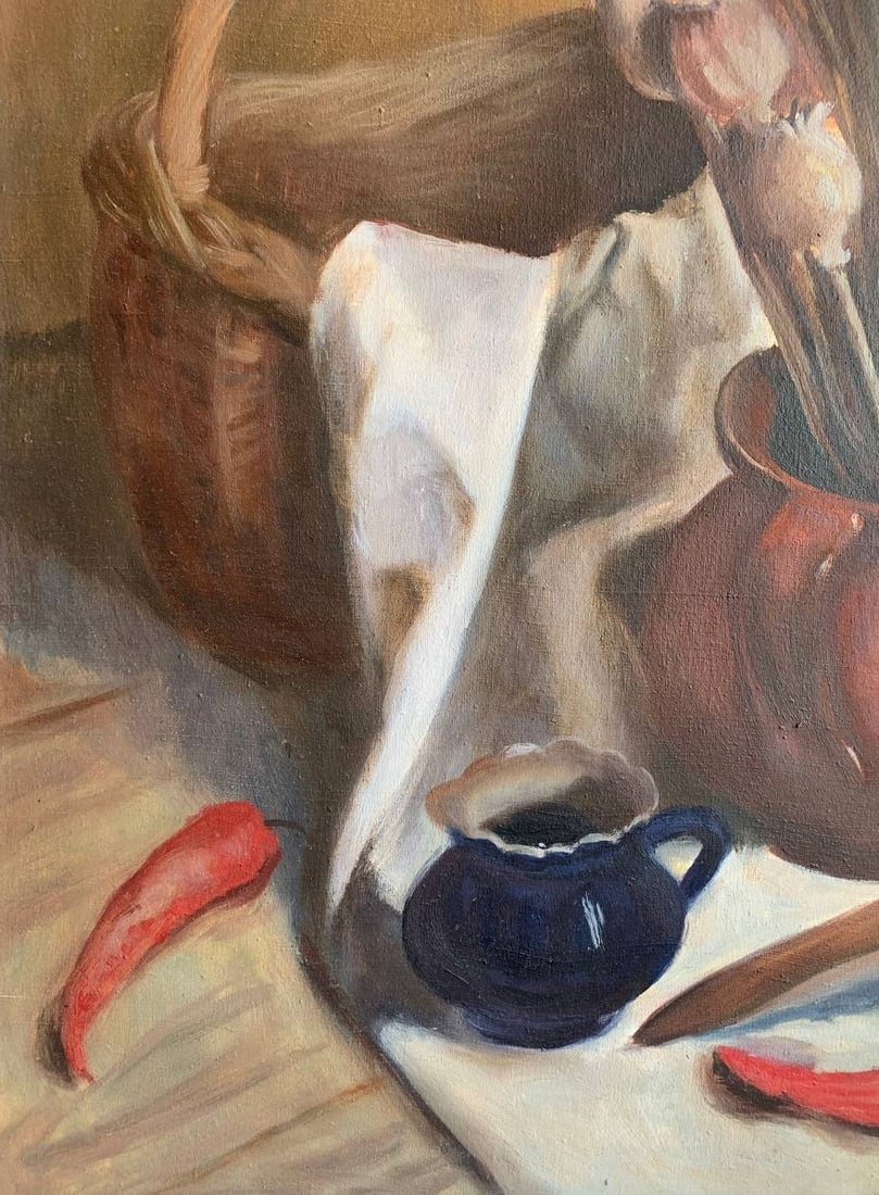 Oil painting still life with corn Maria Mitrick - 5