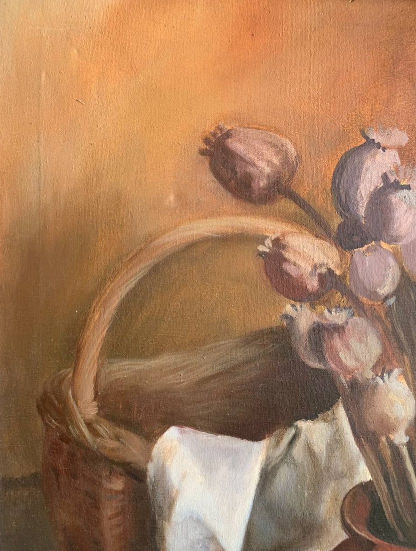 Oil painting still life with corn Maria Mitrick - 6