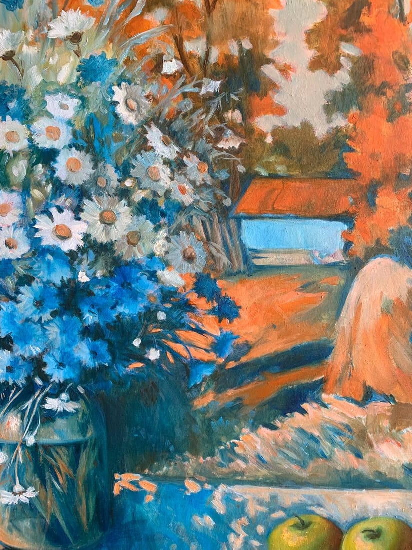 Oil painting Wildflowers Maria Mitrick - 2