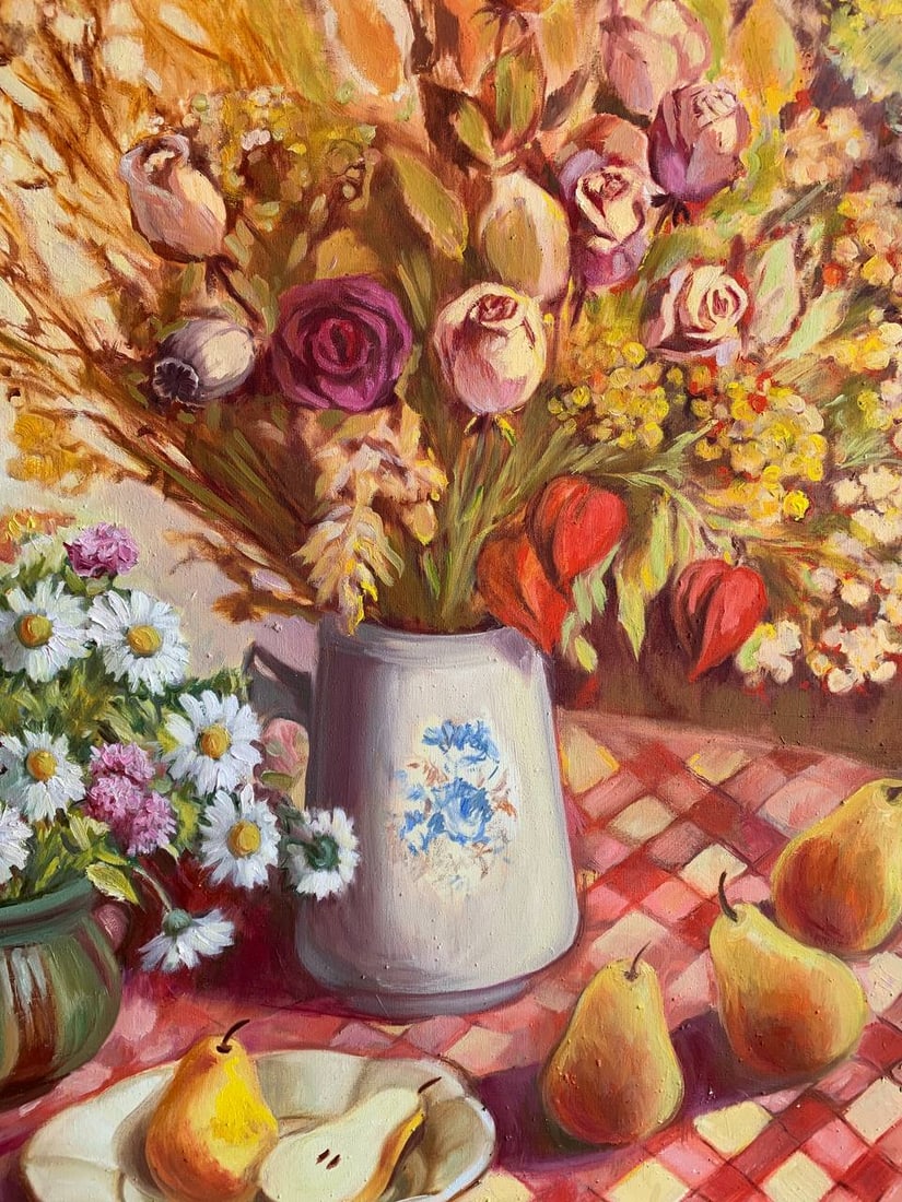 Oil painting Still life with pears Maria Mitrick - 2