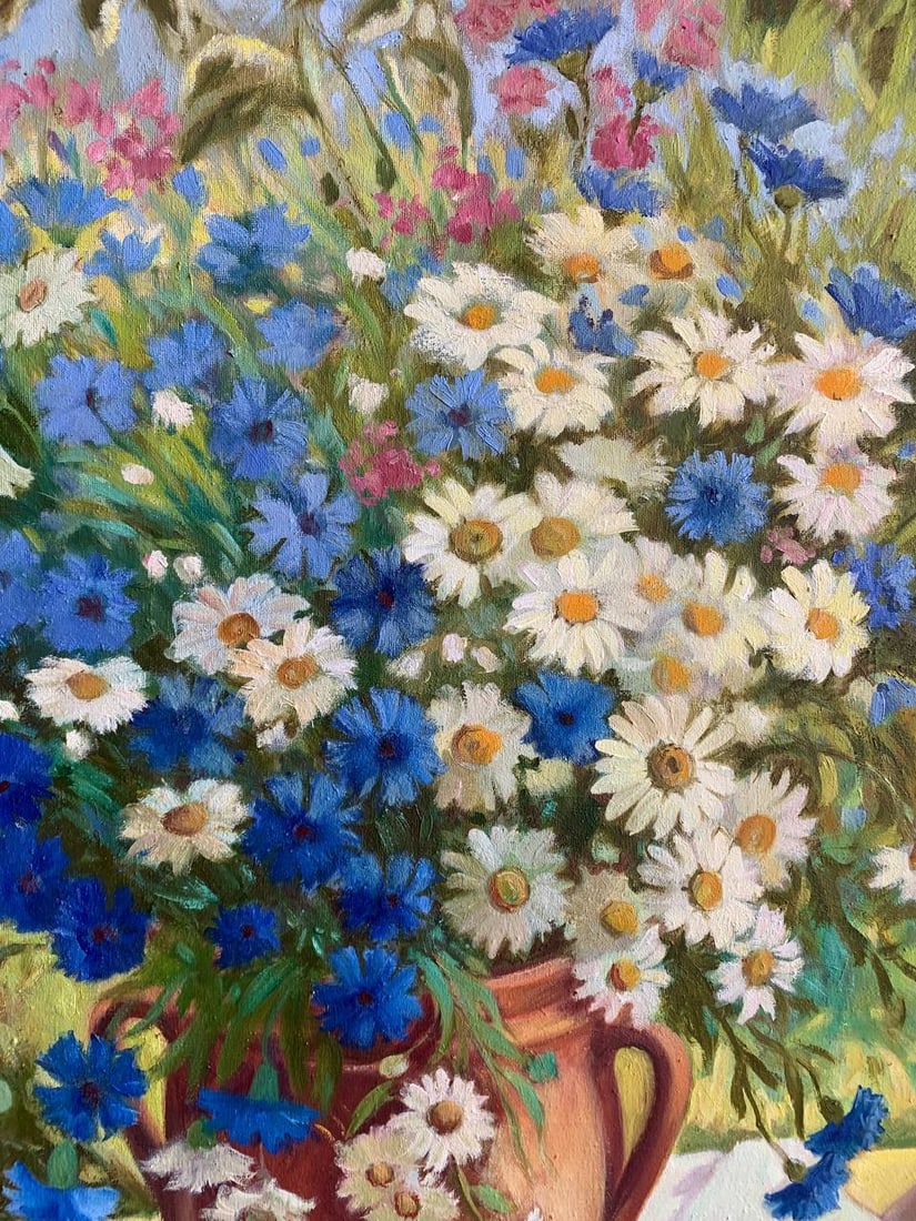 Oil painting Chamomile Maria Mitrick - 2