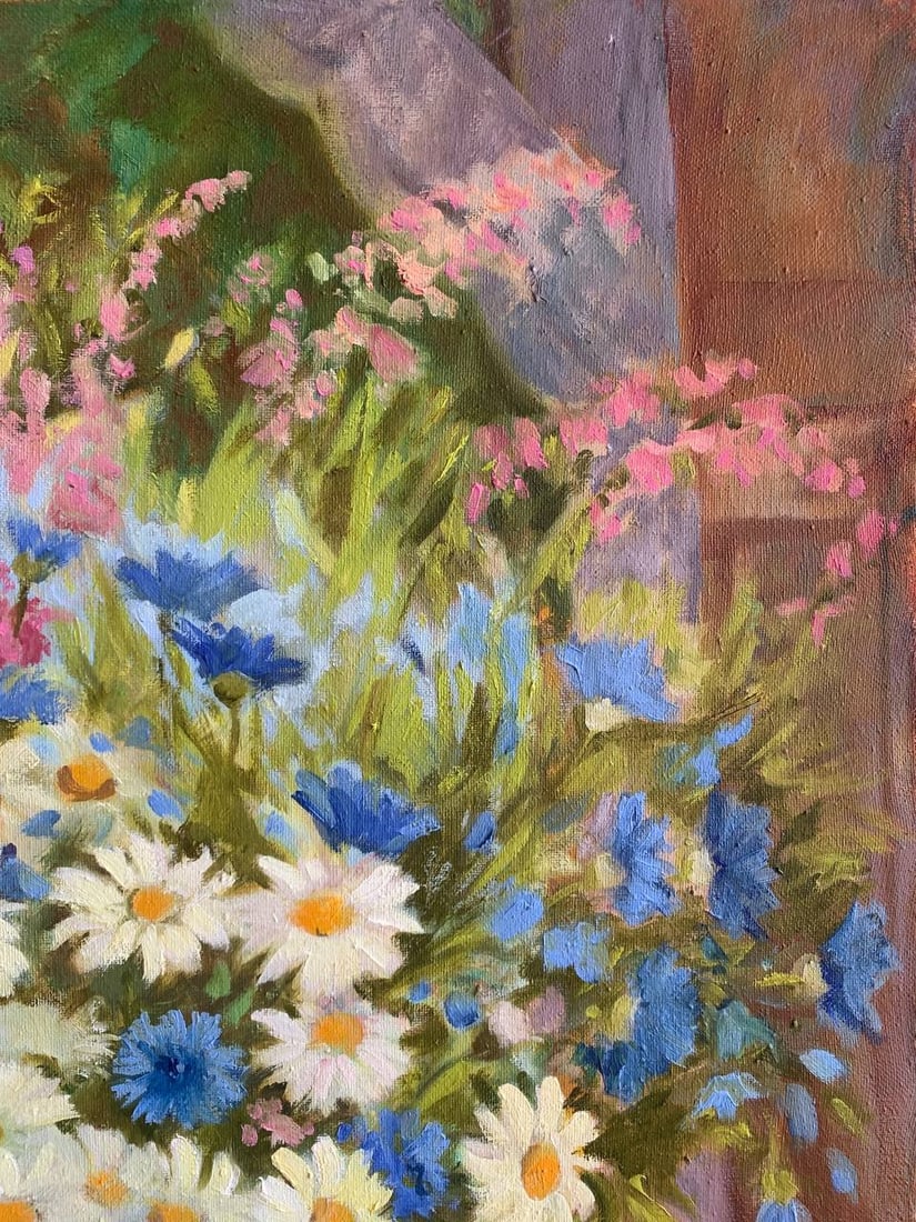 Oil painting Chamomile Maria Mitrick - 3