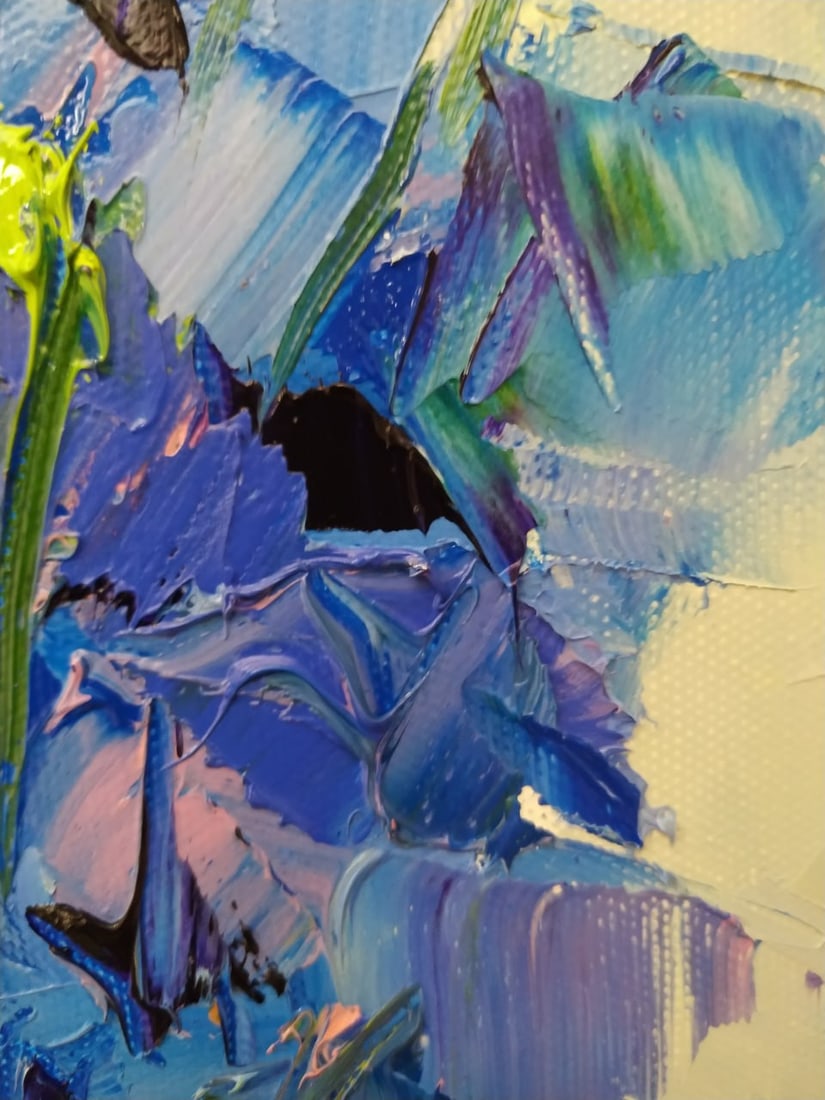 Oil painting Cornflowers Nina L - 10