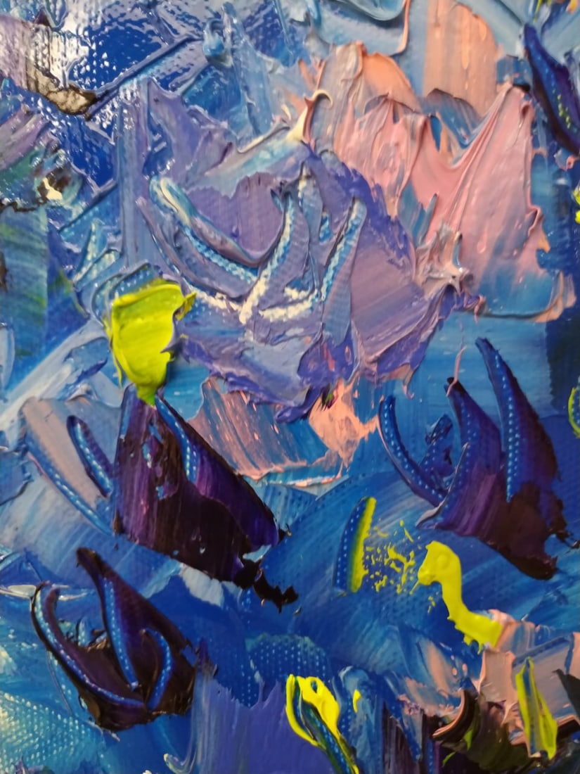 Oil painting Cornflowers Nina L - 9
