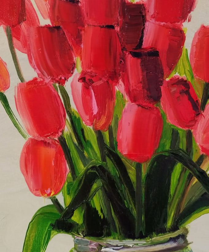 Oil painting Tulips Nina L - 6
