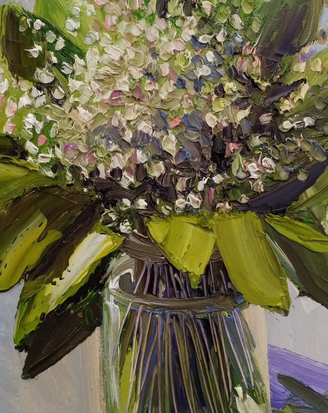 Oil painting Lilies of the valley Nina L - 7