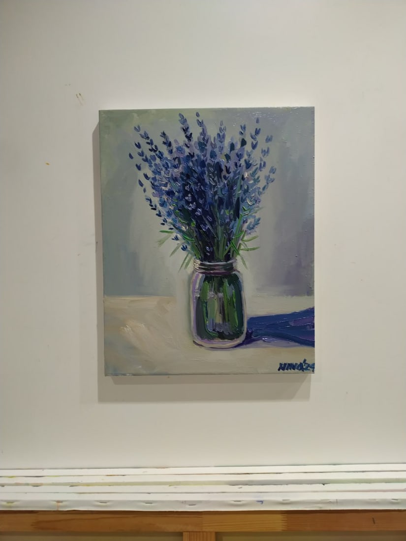 Oil painting lavender Nina L - 10