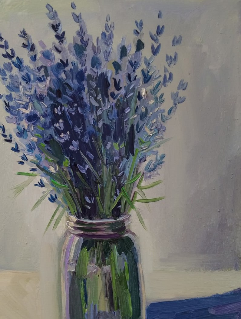 Oil painting lavender Nina L - 3