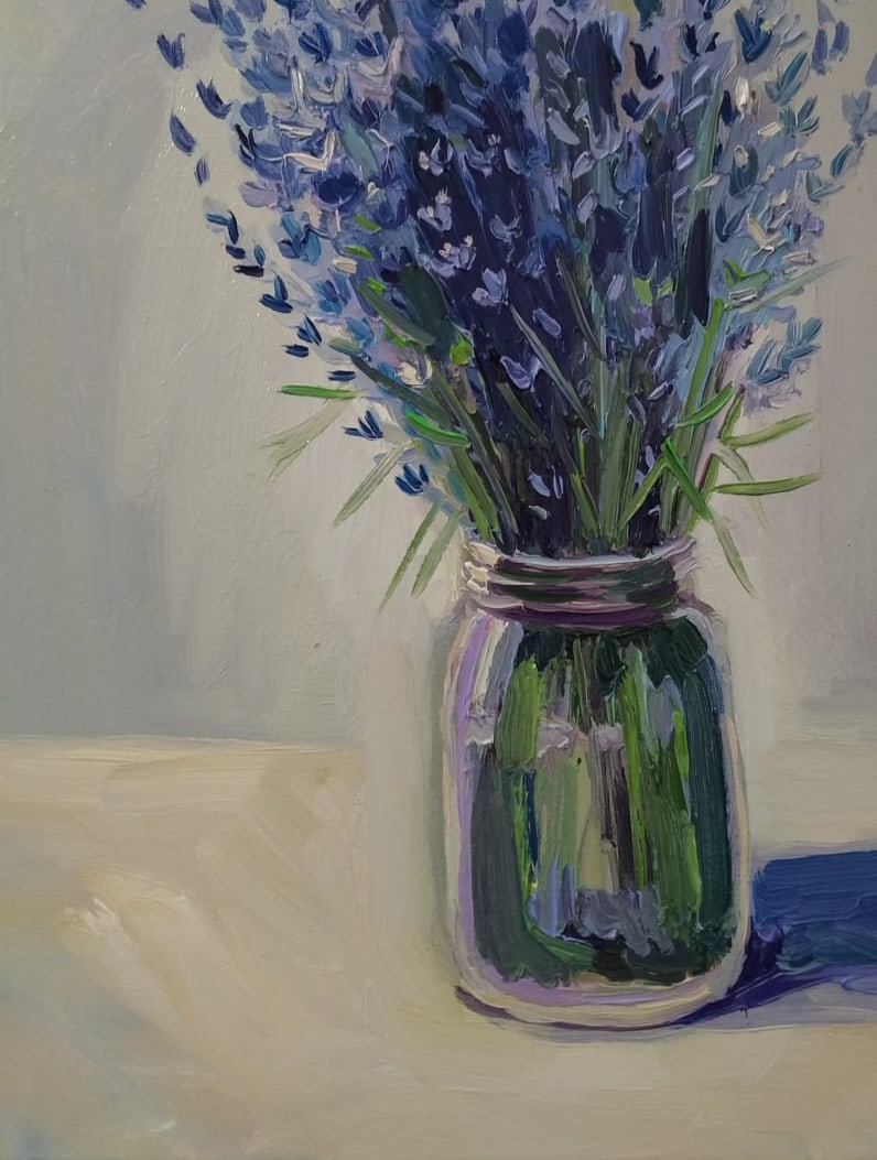 Oil painting lavender Nina L - 4