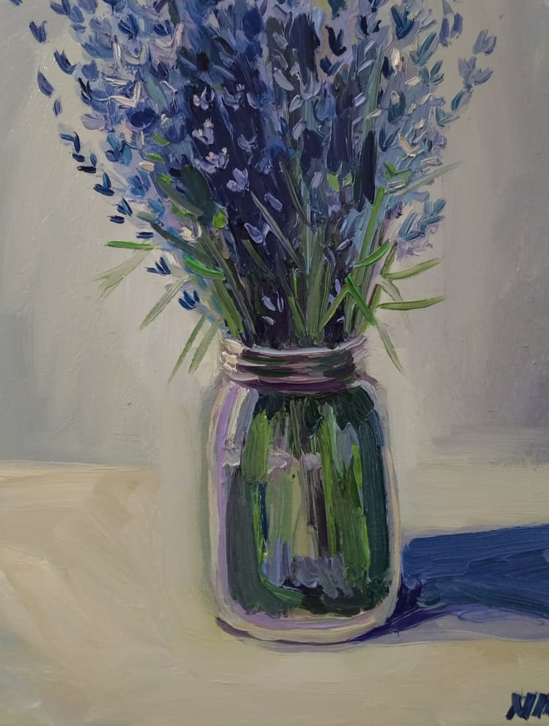 Oil painting lavender Nina L - 8