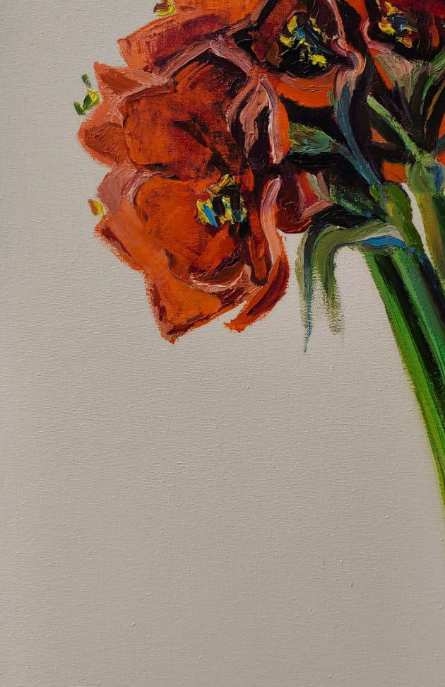 Oil painting Amaryllis Nina L - 9