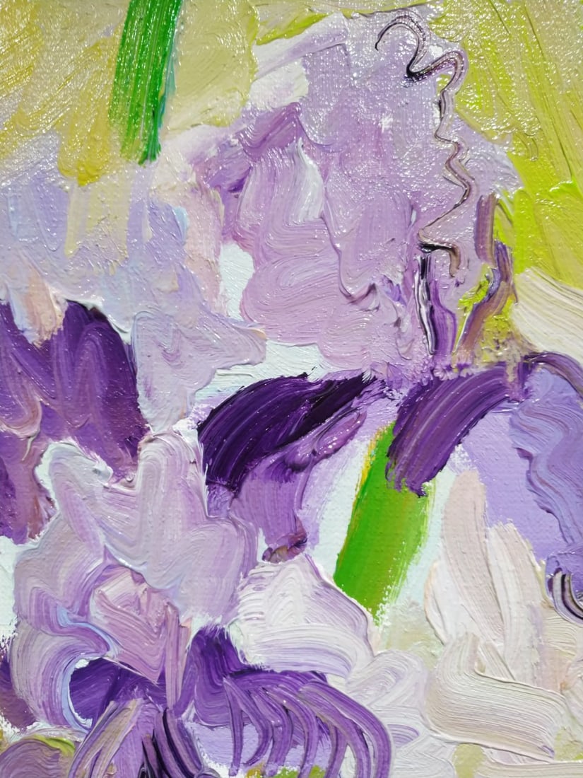 Oil painting Irises Nina L - 3