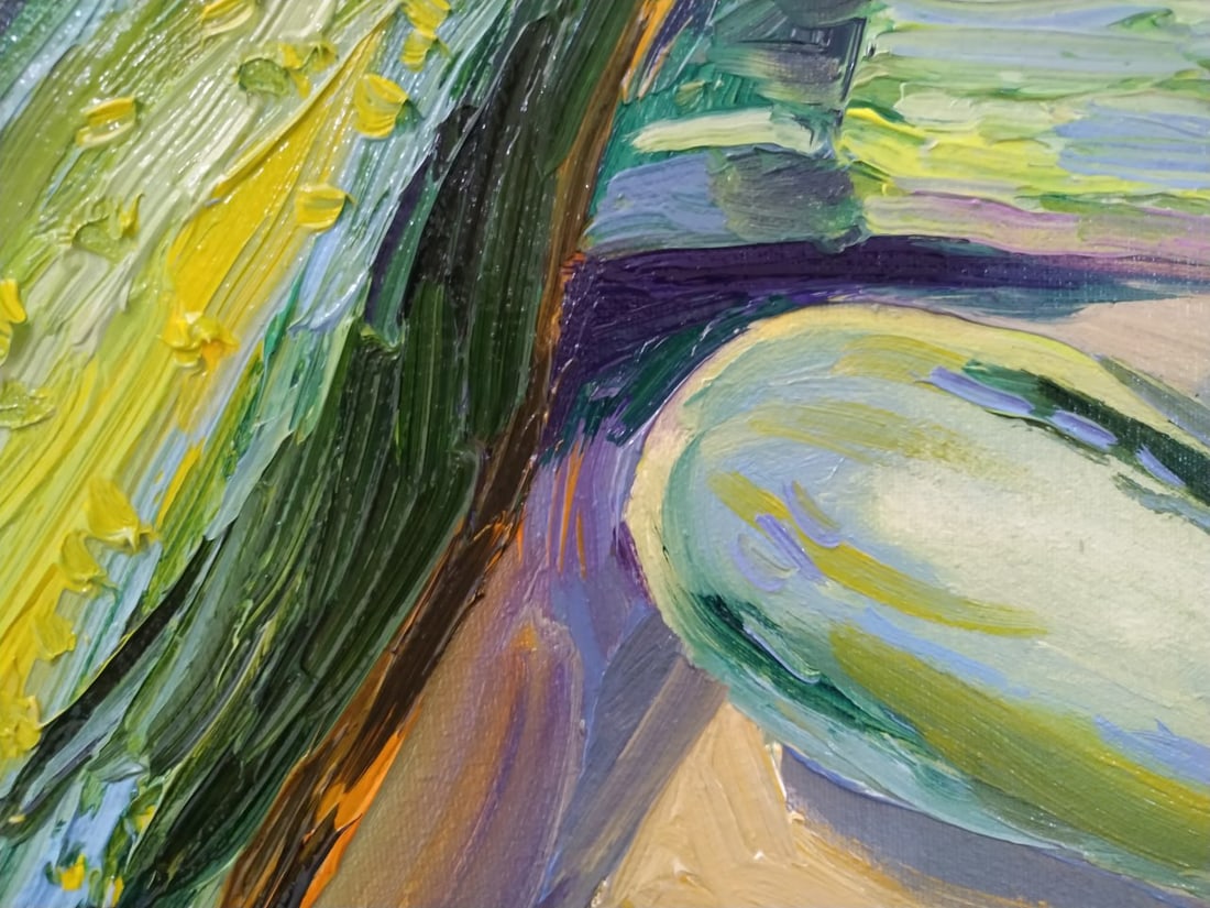 Oil painting Zucchini Nina L - 3