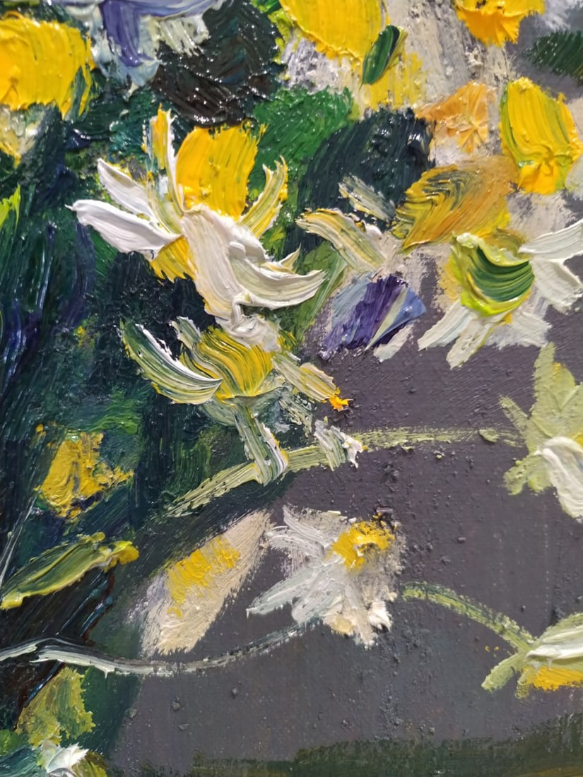 Oil painting Daisies Nina L - 11