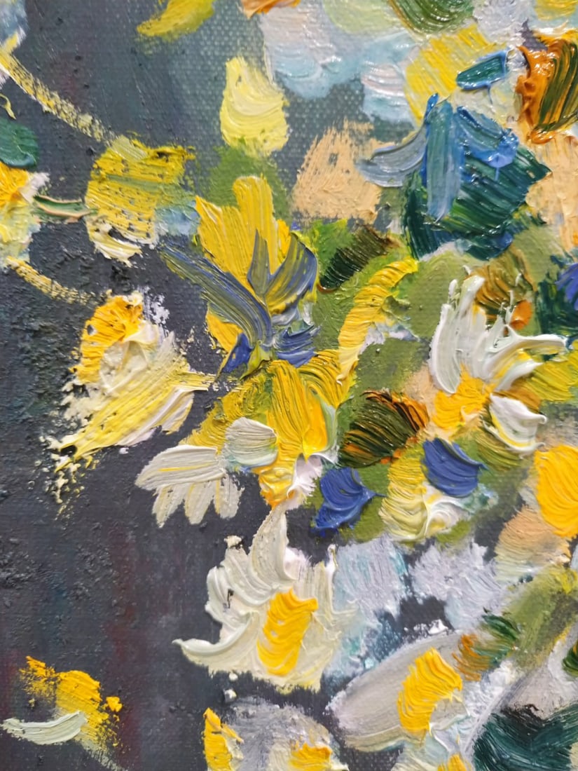 Oil painting Daisies Nina L - 2