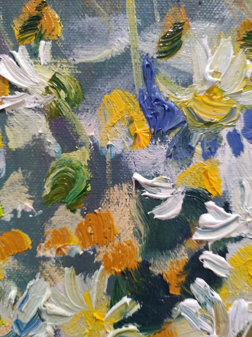 Oil painting Daisies Nina L - 3