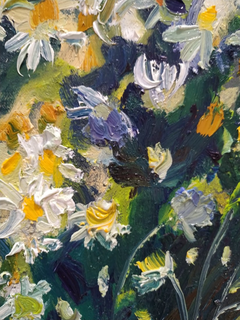 Oil painting Daisies Nina L - 4