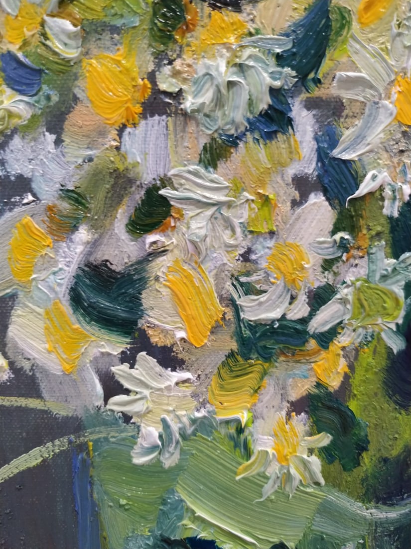 Oil painting Daisies Nina L - 5
