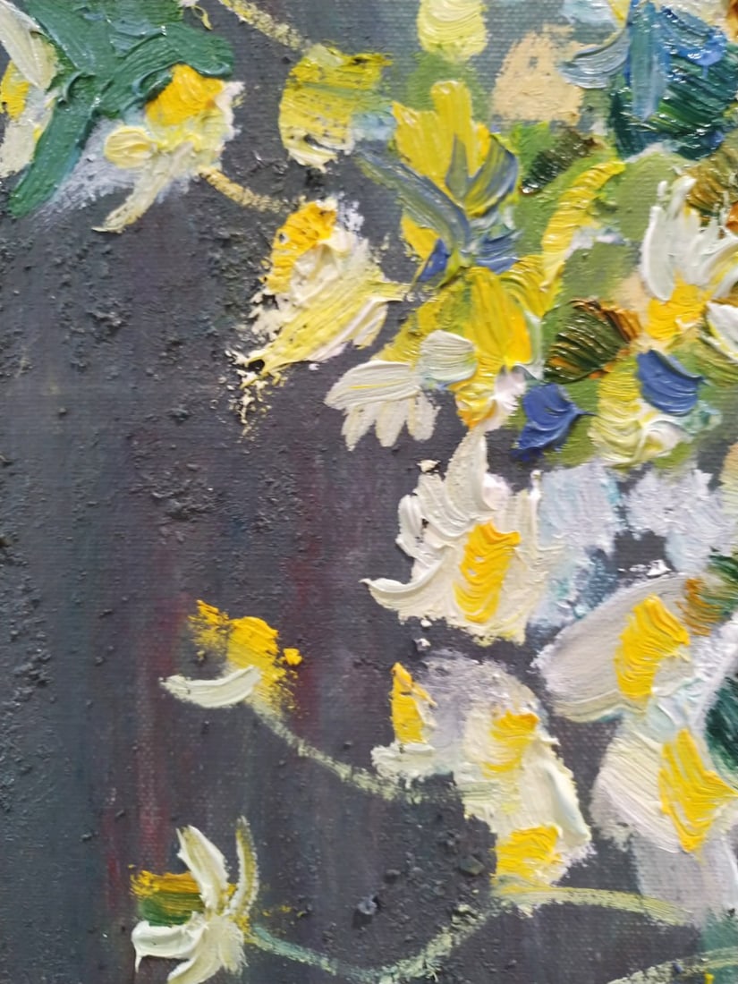 Oil painting Daisies Nina L - 6