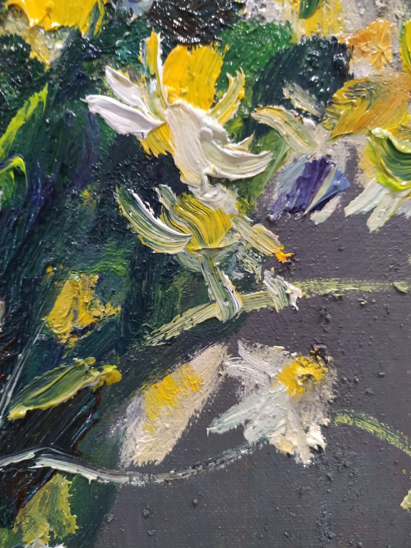 Oil painting Daisies Nina L - 8