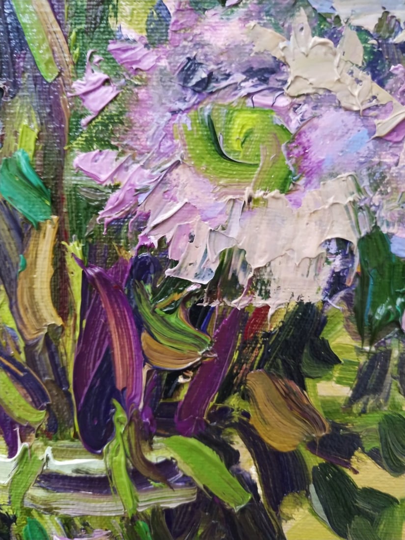 Oil painting Asters Nina L - 2
