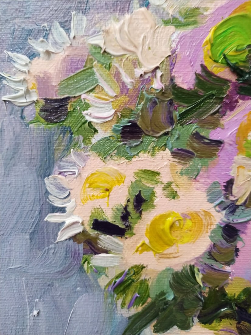 Oil painting Asters Nina L - 6