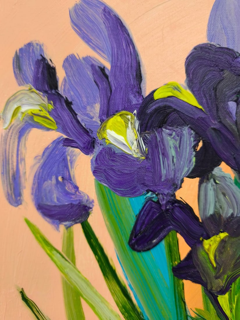 Oil painting Irises Nina L - 3