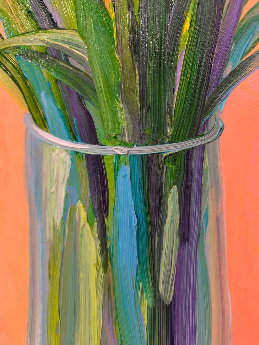 Oil painting Irises Nina L - 4